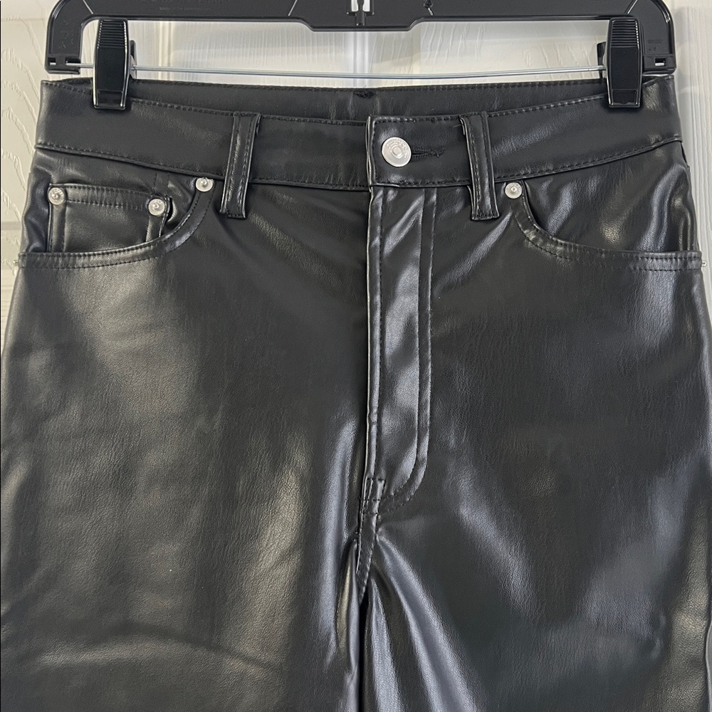 NWOT H&M Black Faux Leather Pants 
Brand New - Picture 2 of 4
